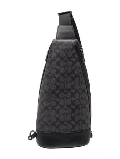 Pre-owned Coach Leather Backpack In Blue