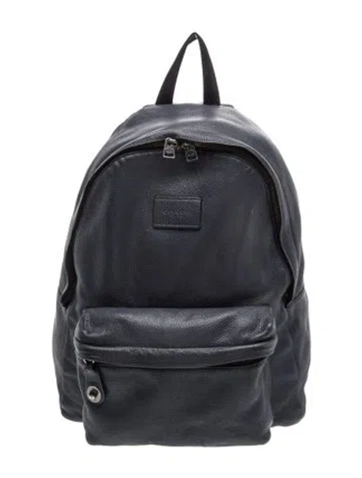 Pre-owned Coach Leather Backpack In Blue