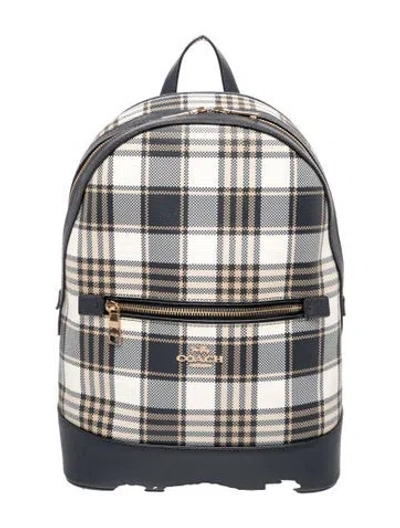 Pre-owned Coach Leather Backpack In Blue