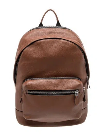 Pre-owned Coach Leather Backpack In Brown