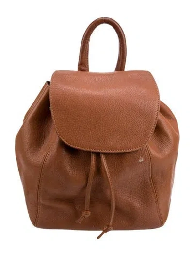 Pre-owned Coach Leather Backpack In Brown
