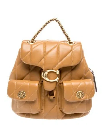 Pre-owned Coach Leather Backpack In Brown