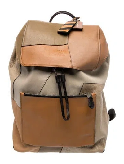 Pre-owned Coach Leather Backpack In Brown