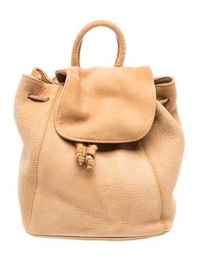 Pre-owned Coach Leather Backpack In Brown