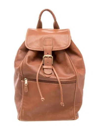 Pre-owned Coach Leather Backpack In Brown