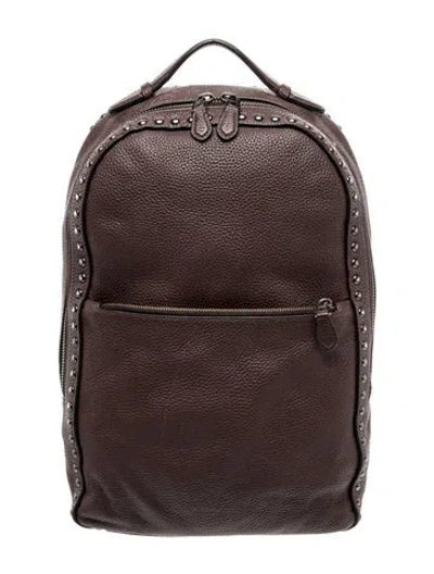 Pre-owned Coach Leather Backpack In Brown