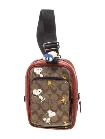 Pre-owned Coach Leather Backpack In Brown