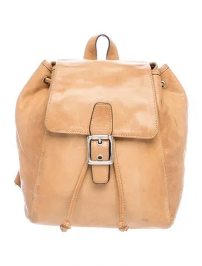 Pre-owned Coach Leather Backpack In Brown