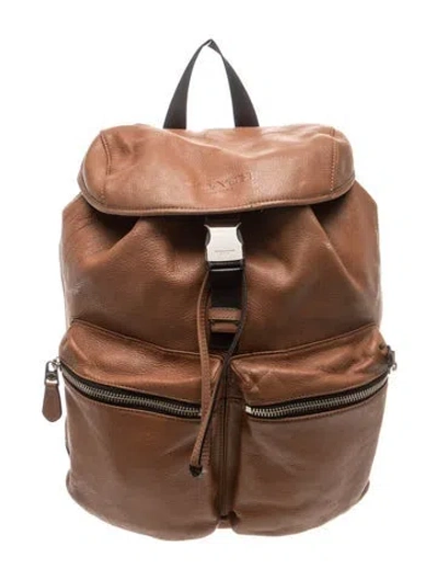 Pre-owned Coach Leather Backpack In Brown