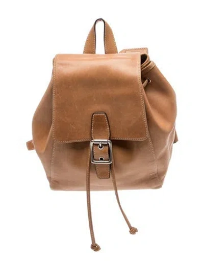 Pre-owned Coach Leather Backpack In Brown
