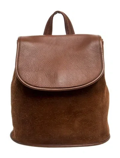 Pre-owned Coach Leather Backpack In Brown