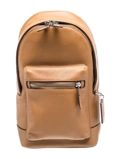 Pre-owned Coach Leather Backpack In Brown