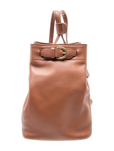 Pre-owned Coach Leather Backpack In Brown