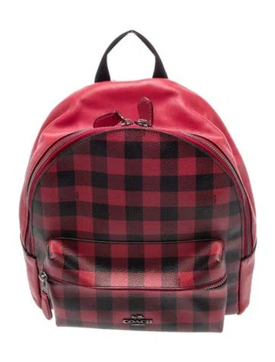 Pre-owned Coach Leather Backpack In Multi