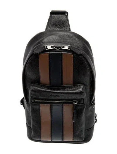 Pre-owned Coach Leather Backpack In Multi