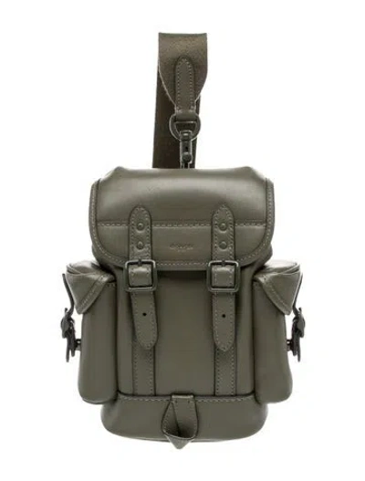 Pre-owned Coach Leather Backpack In Multi
