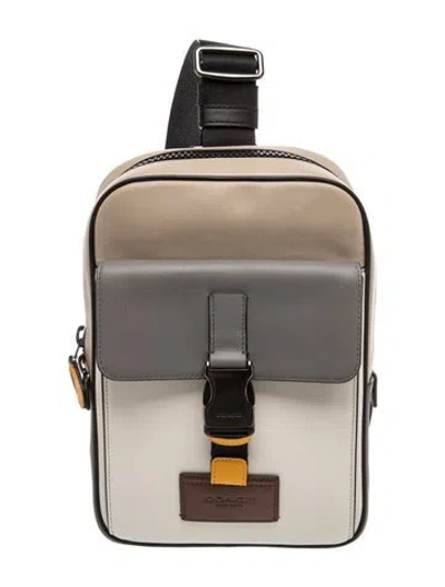 Pre-owned Coach Leather Backpack In Multi