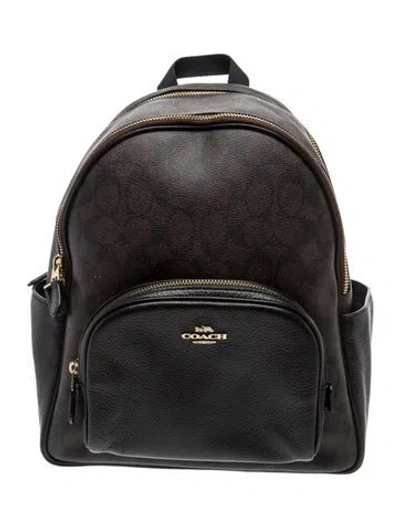 Pre-owned Coach Leather Backpack In Multi