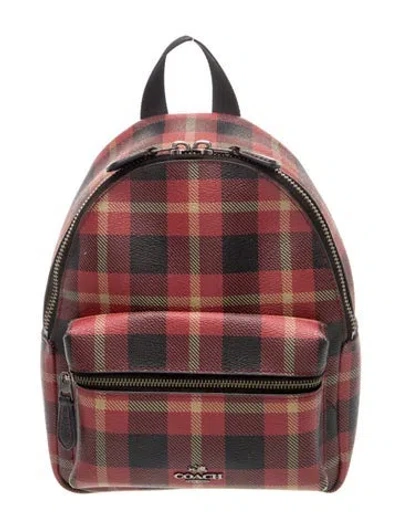 Pre-owned Coach Leather Backpack In Multicolor