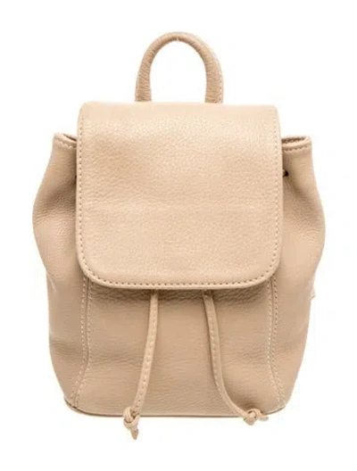 Pre-owned Coach Leather Backpack In Neutral