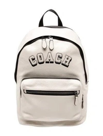 Pre-owned Coach Leather Backpack In Neutral