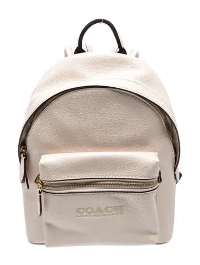 Pre-owned Coach Leather Backpack In Pink