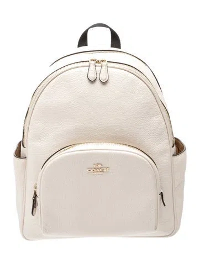 Pre-owned Coach Leather Backpack In Pink