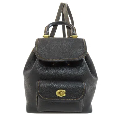 Pre-owned Coach Leather Backpack ()