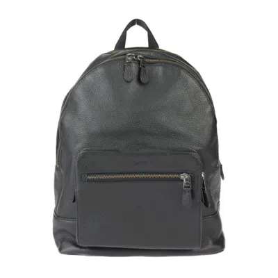 Pre-owned Coach Leather Backpack () In Black