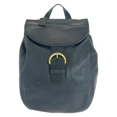 Pre-owned Coach Leather Backpack () In Blue