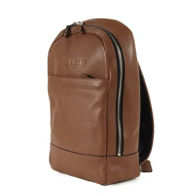Pre-owned Coach Leather Backpack () In Brown