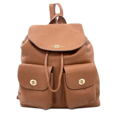 Pre-owned Coach Leather Backpack () In Brown