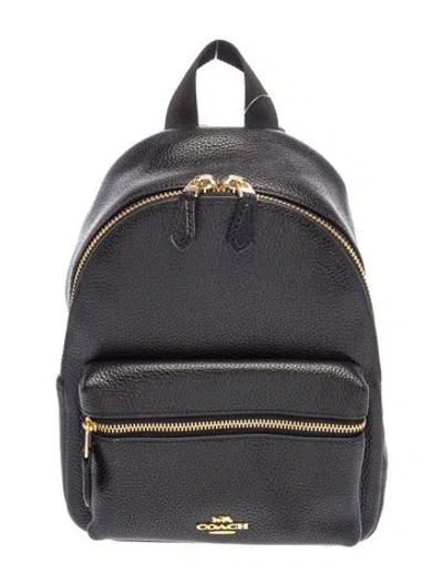 Pre-owned Coach Leather Backpack W/ Tags In Black