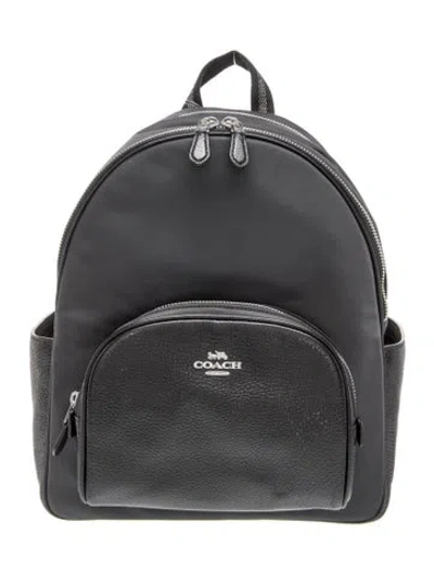 Pre-owned Coach Leather Backpack W/ Tags In Black