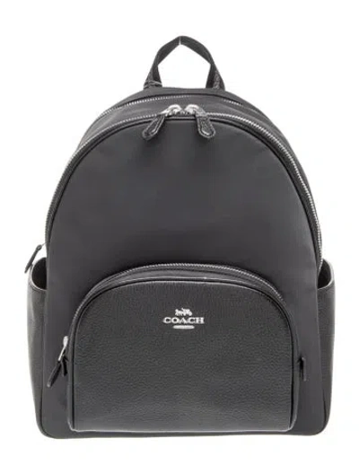 Pre-owned Coach Leather Backpack W/ Tags In Black