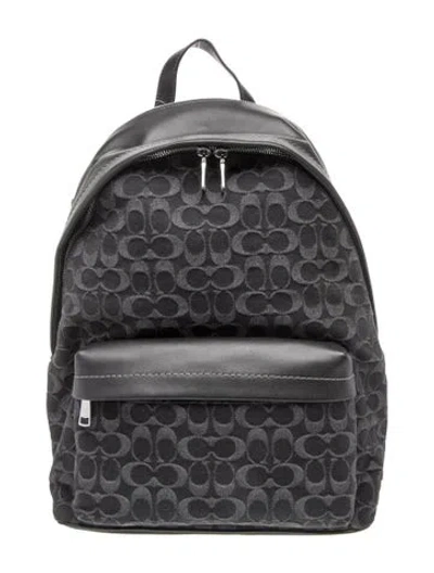 Pre-owned Coach Leather Backpack W/ Tags In Blue