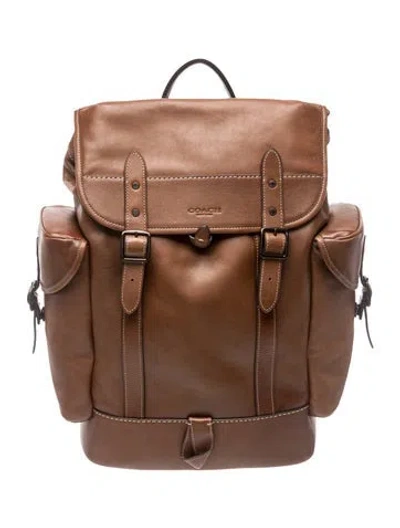 Pre-owned Coach Leather Backpack W/ Tags In Brown