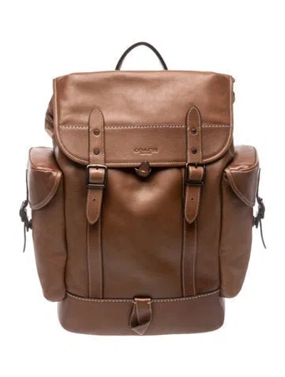 Pre-owned Coach Leather Backpack W/ Tags In Brown