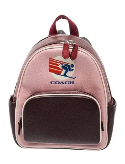 Pre-owned Coach Leather Backpack W/ Tags In Pink