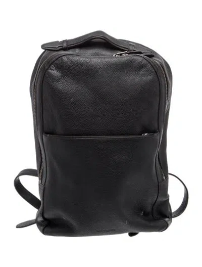 Pre-owned Coach Leather Backpack In White
