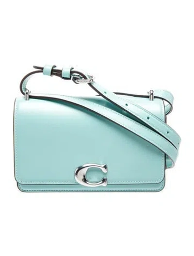 Pre-owned Coach Leather Bandit Crossbody Bag Mini W/ Tags In Blue