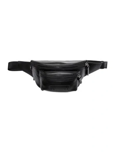 Pre-owned Coach Leather Belt Bag In Black