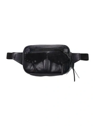 Pre-owned Coach Leather Belt Bag In Black
