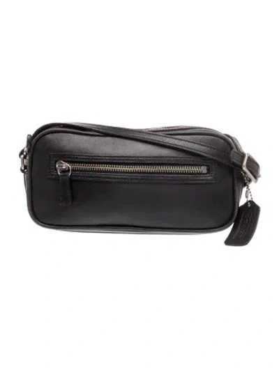 Pre-owned Coach Leather Belt Bag In Black