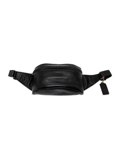 Pre-owned Coach Leather Belt Bag In Black