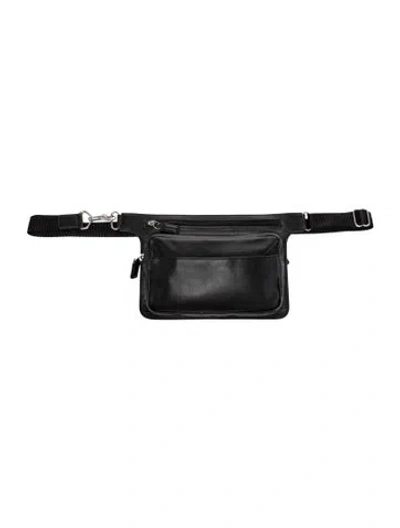 Pre-owned Coach Leather Belt Bag In Black