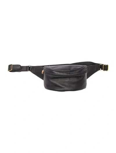 Pre-owned Coach Leather Belt Bag In Black