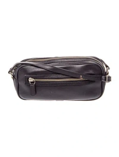 Pre-owned Coach Leather Belt Bag In Black