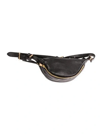 Pre-owned Coach Leather Belt Bag In Black