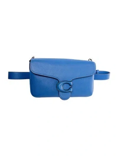 Pre-owned Coach Leather Belt Bag In Blue